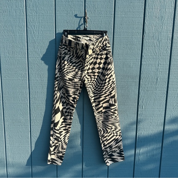 Pacsun black and white pattern mom jeans - Picture 4 of 7
